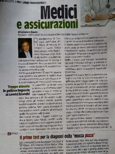 Medici e assicurazioni (di Salvatore Amato) - Rassegna stampa AZ Salute 