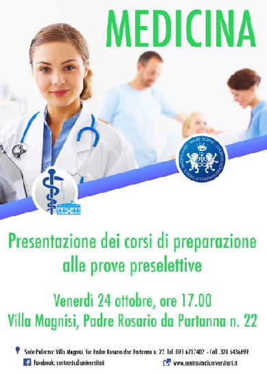 Presentazione dei corsi si preparazione alle prove selettive 