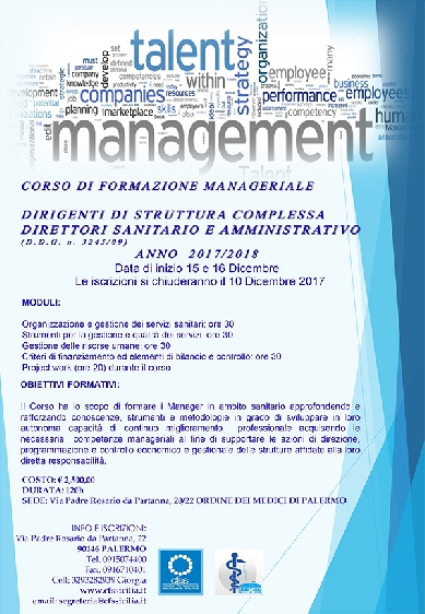 Corso di formazione manageriale 