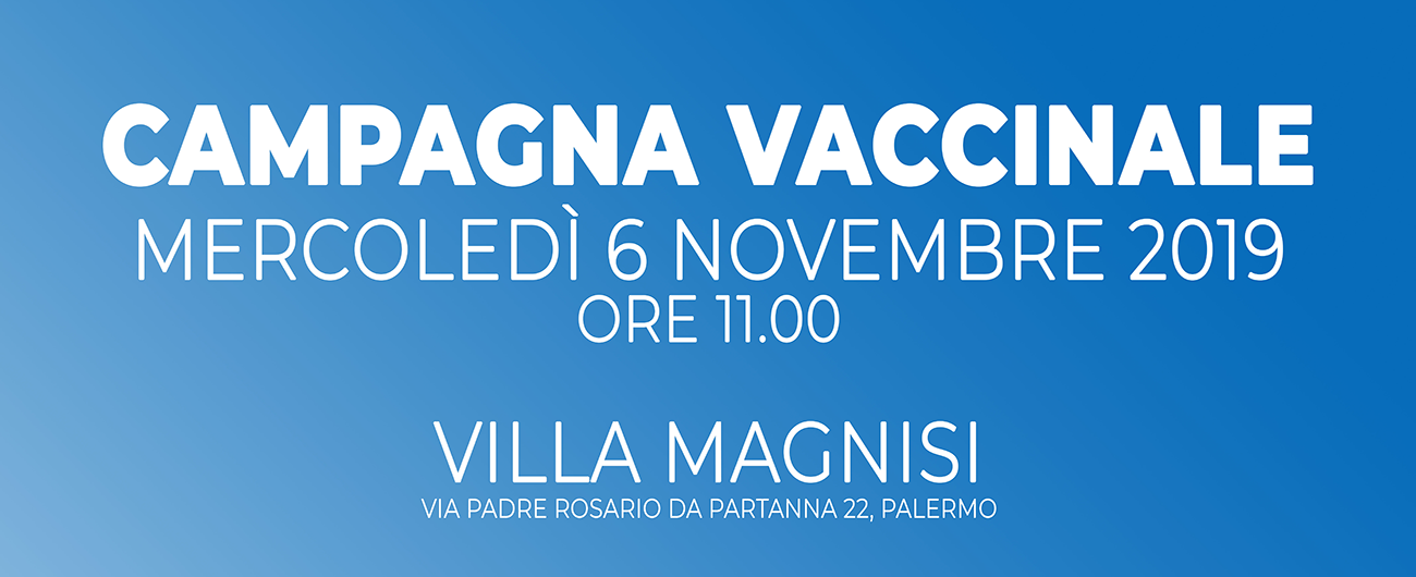 Campagna Vaccinale - Mercoledì 6 Novembre Villa Magnisi