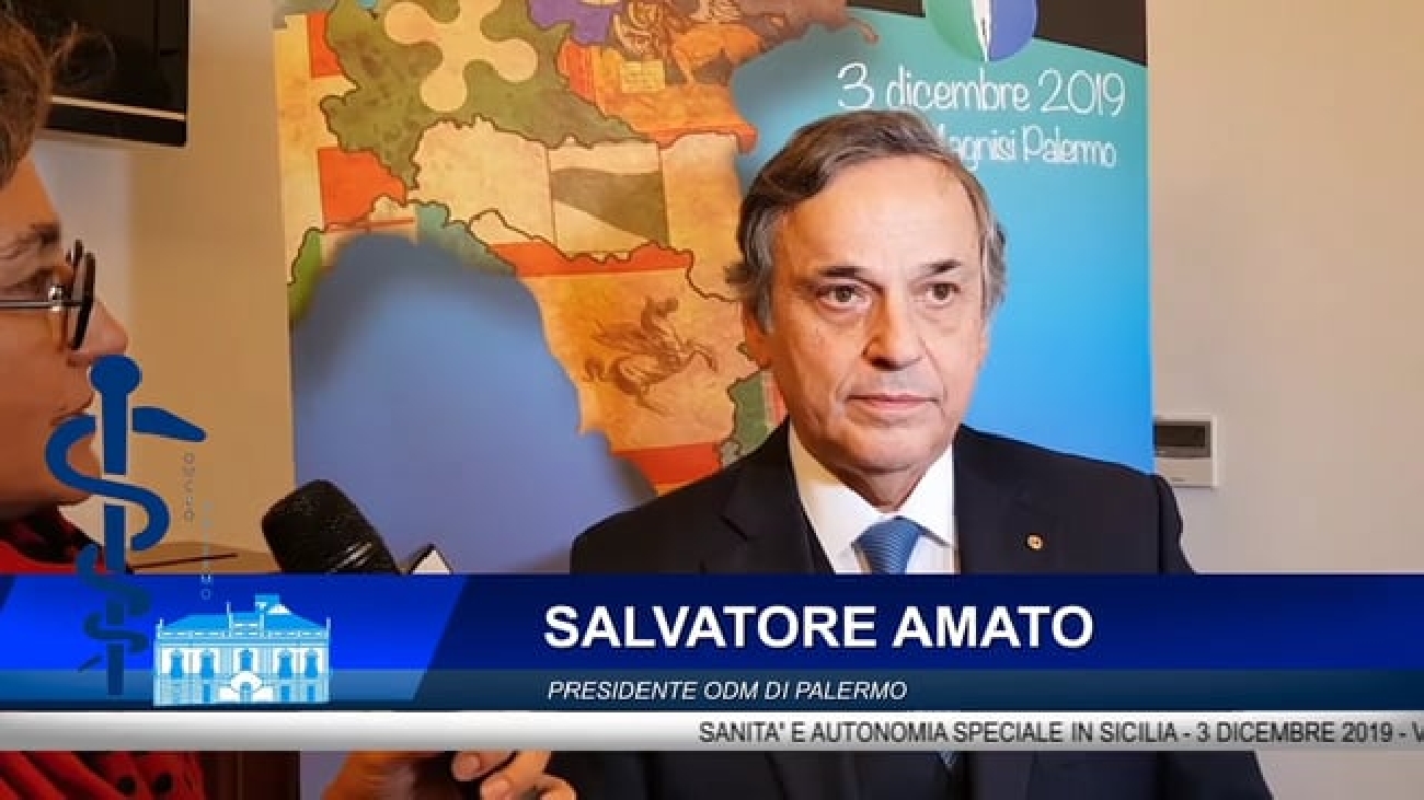 Immagine Intervista al presidente Amato - Sanità ed Autonomia Speciale in Sicilia 