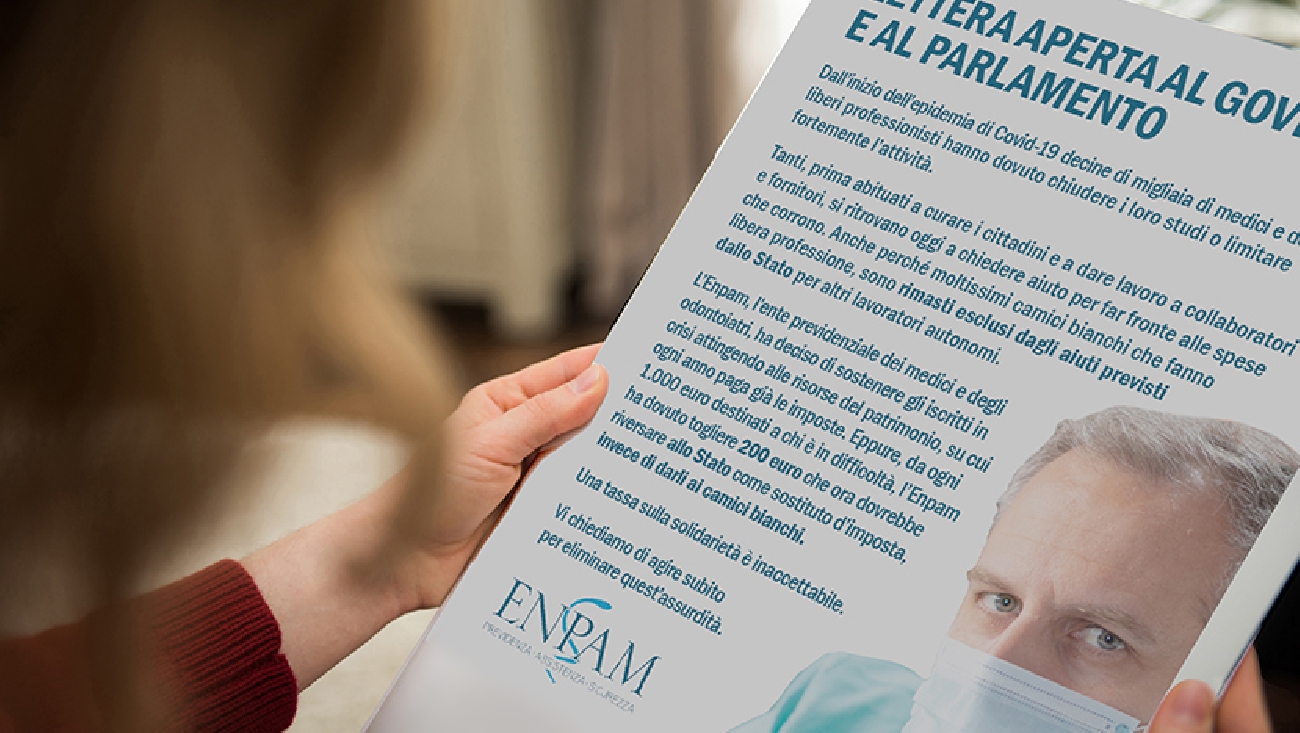 Covid-19: da Enpam altri 25 milioni per medici e dentisti. Lo Stato ha rinunciato ad incamerare imposte
