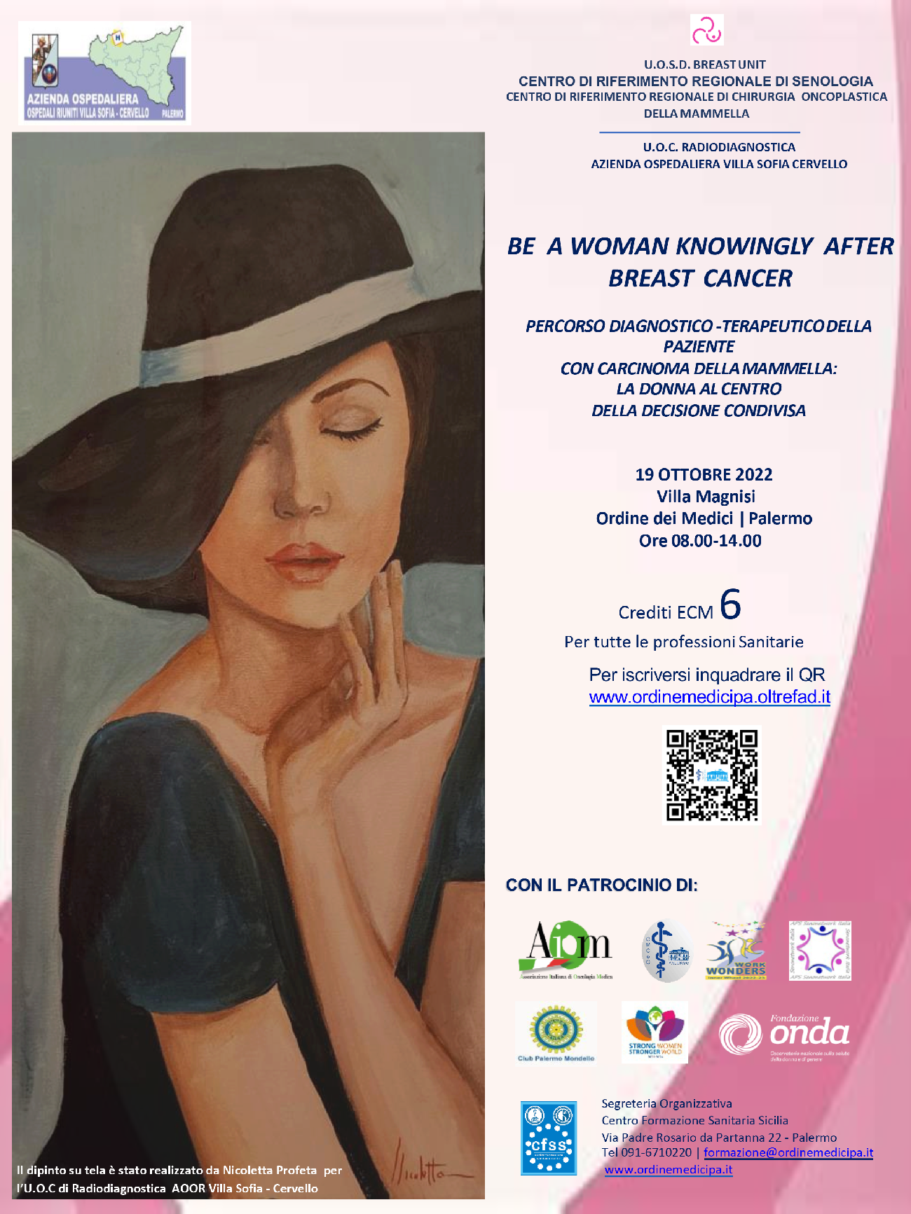EVENTO IN PRESENZA: BE A WOMAN KNOWINGLY AFTER BREAST CANCER: BRA-DAY 2022 BREAST 
