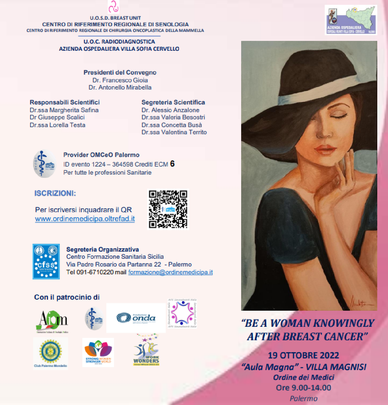 BRA DAY PALERMO 2022: PERCORSI DI CURA E RICOSTRUZIONE MAMMARIA POST TUMORE 