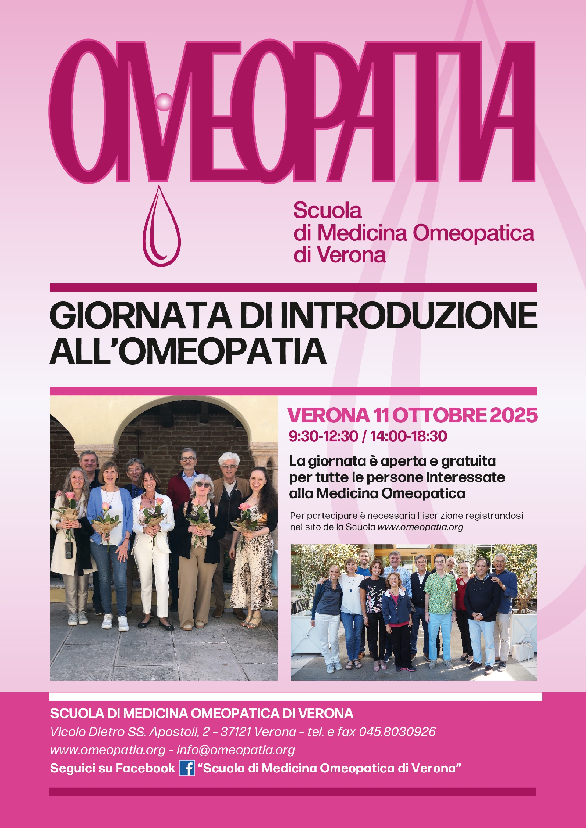 Attività Anno Accademico 2025-2026 della Scuola di Medicina Omeopatica di Verona - ORDINE DEI MEDIC 