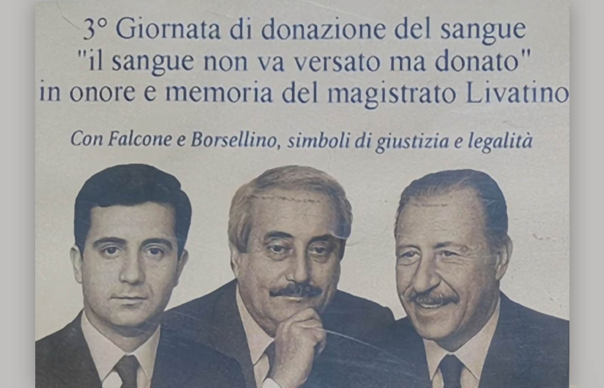 Donazione di sangue e plasma in memoria di Falcone, Borsellino e Livatino: a Roccapalumba, Partinico e Carini il 21 settembre l’ultima giornata Avis