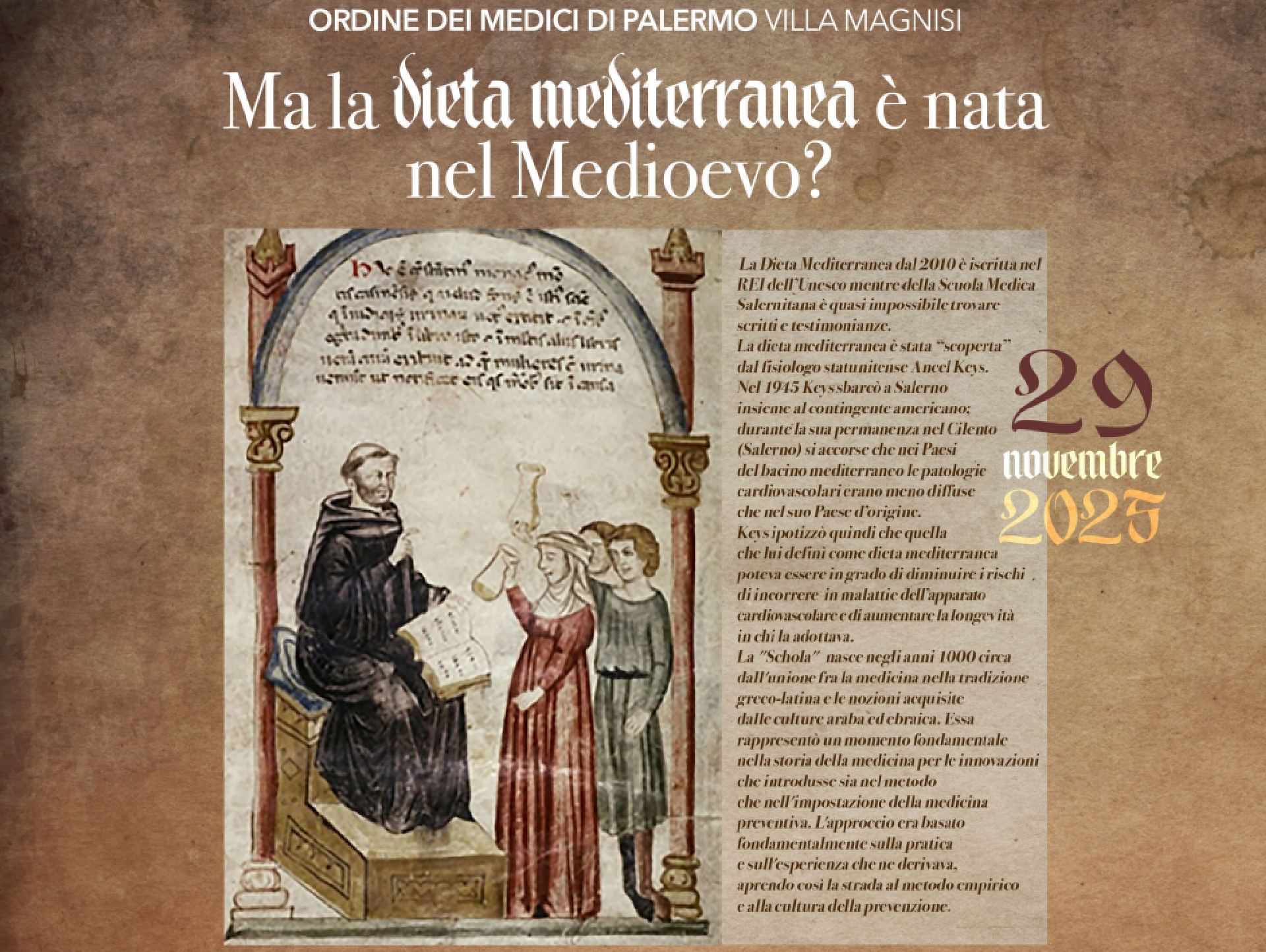 MA LA DIETA MEDITERRANEA È NATA NEL MEDIOEVO? 