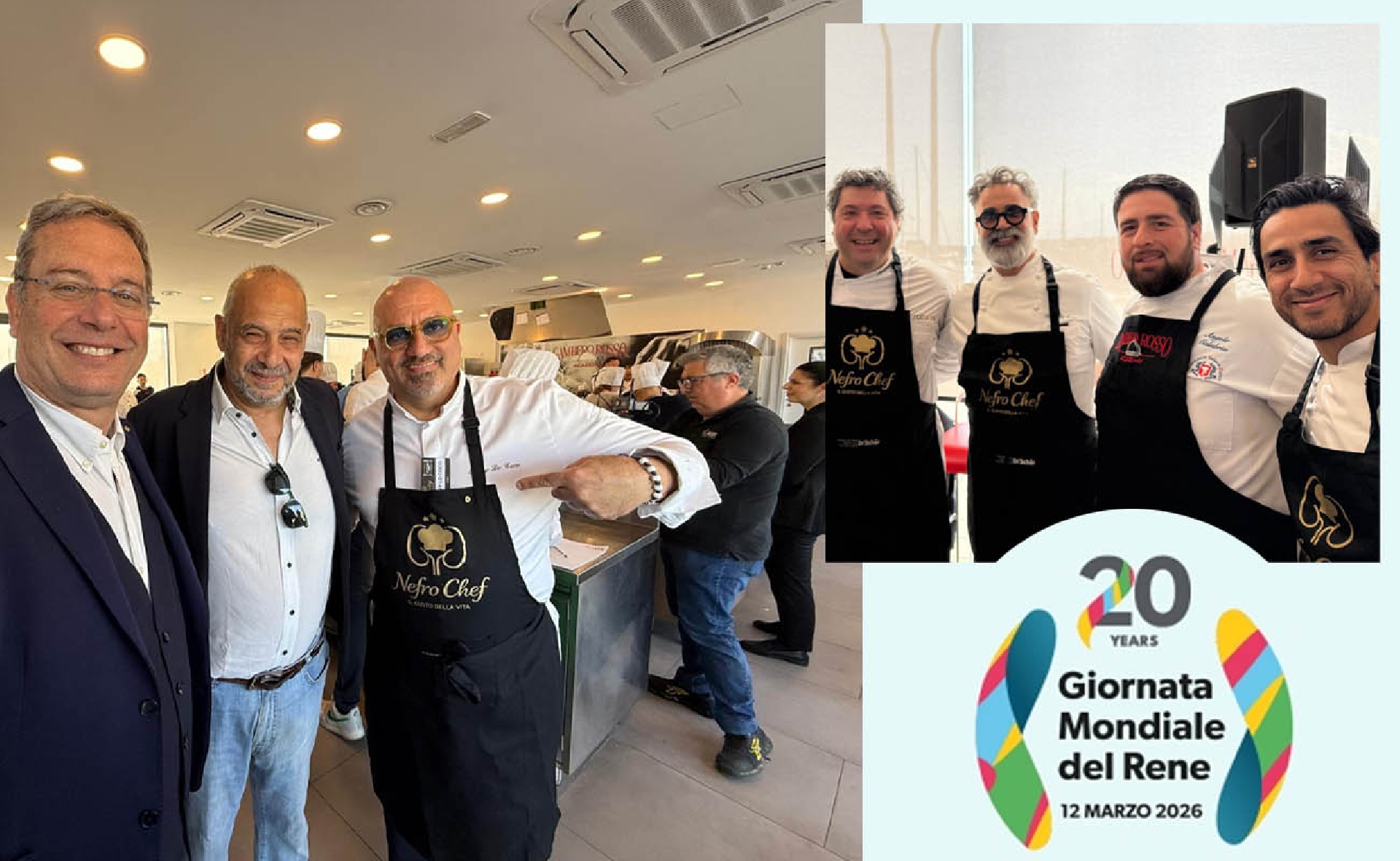 Giornata mondiale del rene: NefroChef, pazienti nefropatici ai fornelli con gli chef stellati