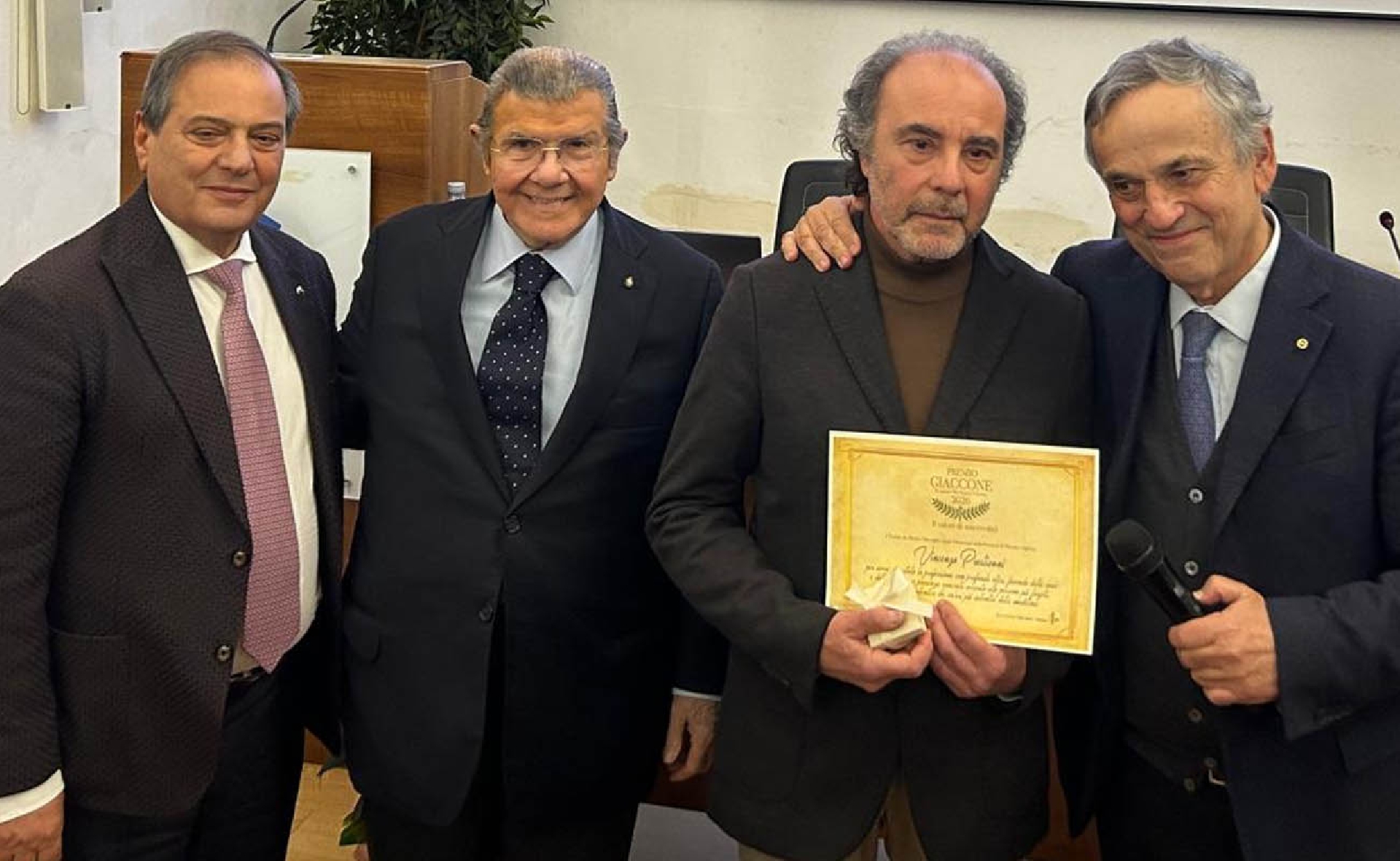 Premio Giaccone 2026, a Prestianni il riconoscimento per la cura dei più fragili