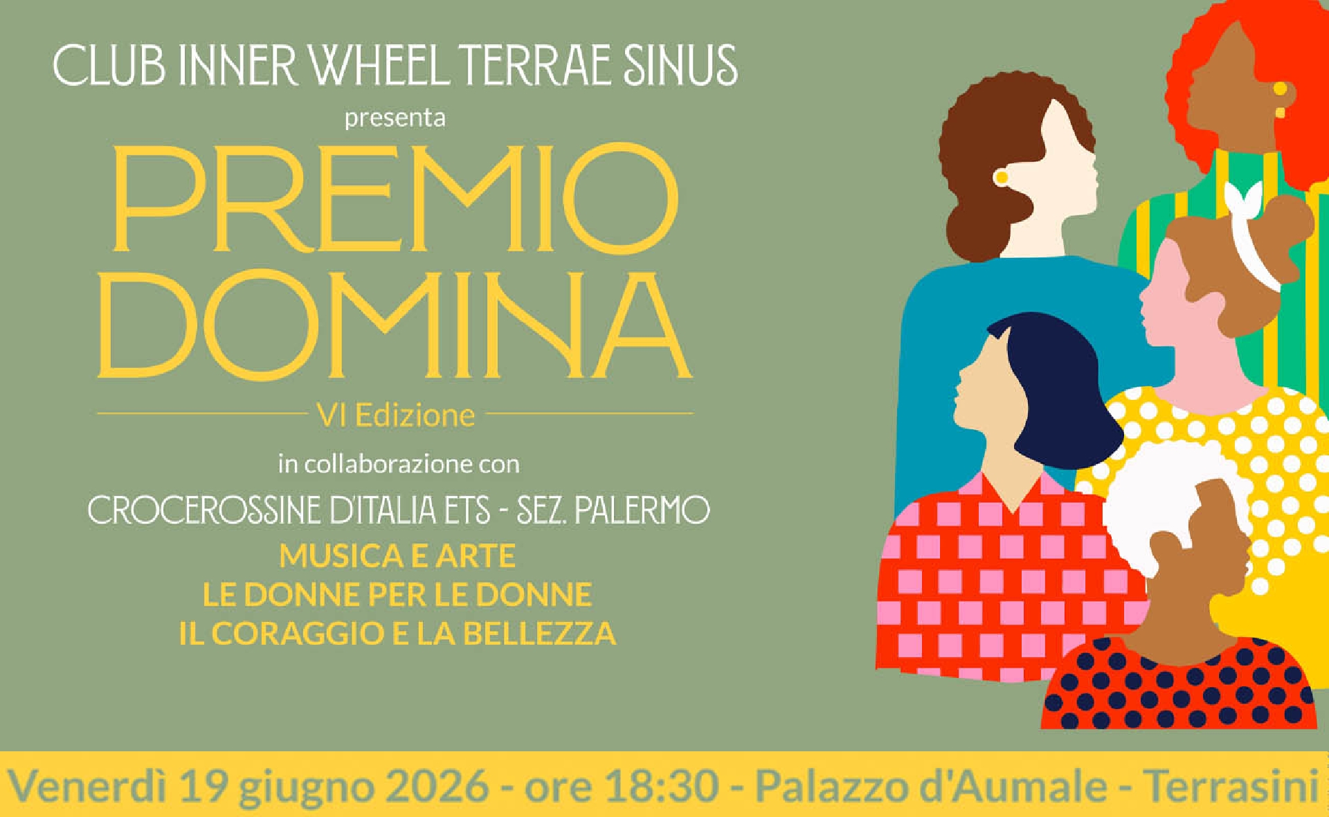 Donne, arte e impegno sociale: a Terrasini il 19 giugno torna il Premio Domina