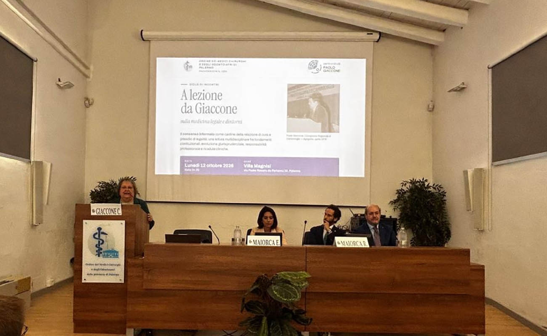 Consenso informato, medici e giuristi a confronto a Villa Magnisi nel ricordo di Giaccone